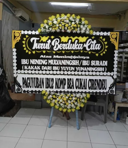 Papan Bunga Duka Kebonsari Jambangan